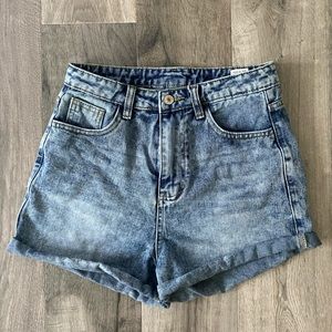 High waisted jean shorts |  SHEIN